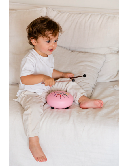 Tambor metálico de lengüetas Baby, de 8 notas, color Pinky winky