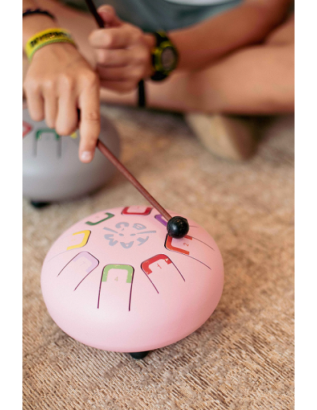 Tambor metálico de lengüetas Baby, de 8 notas, color Pinky winky