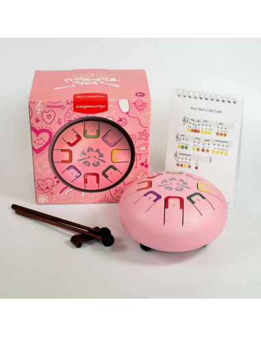 Tambor metálico de lengüetas Baby, de 8 notas, color Pinky winky