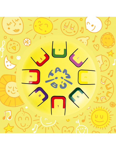 Tambor metálico de lengüetas Baby, de 8 notas, color Mellow yellow