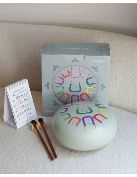 Tambor metálico de lengüetas Tambú+, de 10" y 11 notas, Earth harmony