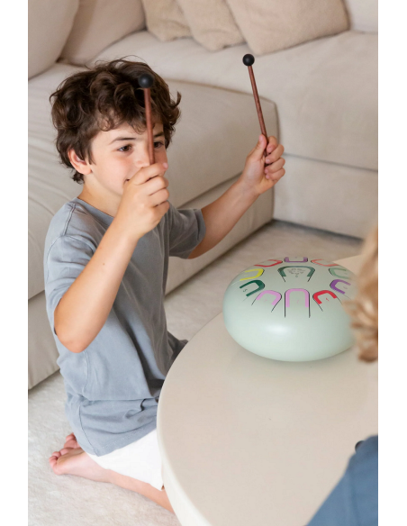 Tambor metálico de lengüetas Tambú+, de 10" y 11 notas, Earth harmony