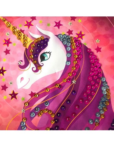 Art & Créations Lentejuelas y colores unicornio