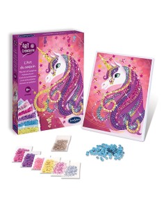 Art & Créations Lentejuelas y colores unicornio