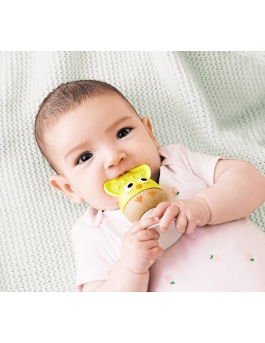 Set de 3 animales sonajero-mordedor con ventosa