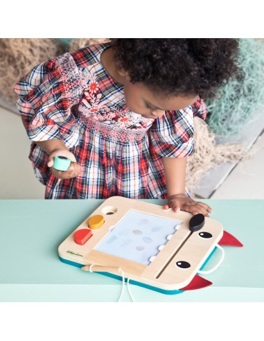 Pizarra mágica de madera del lobo Louis