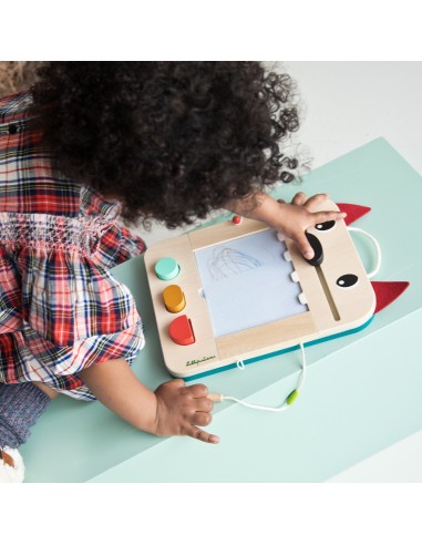 Pizarra mágica de madera del lobo Louis