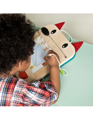 Pizarra mágica de madera del lobo Louis