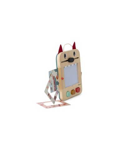 Pizarra mágica de madera del lobo Louis