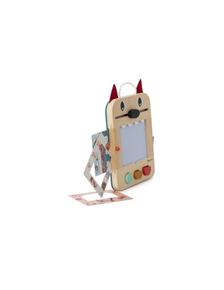 Pizarra mágica de madera del lobo Louis