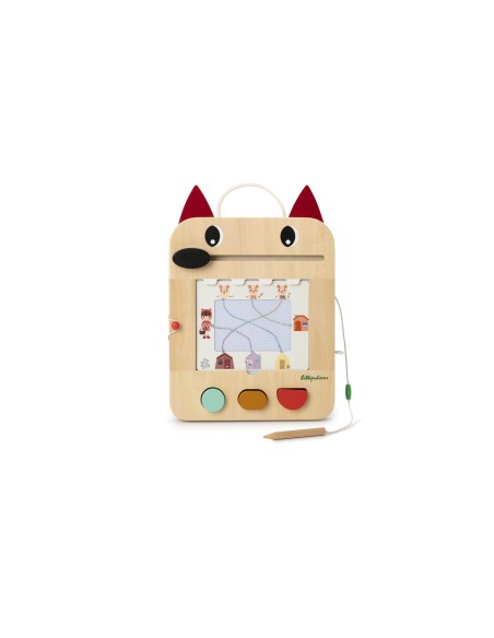 Pizarra mágica de madera del lobo Louis