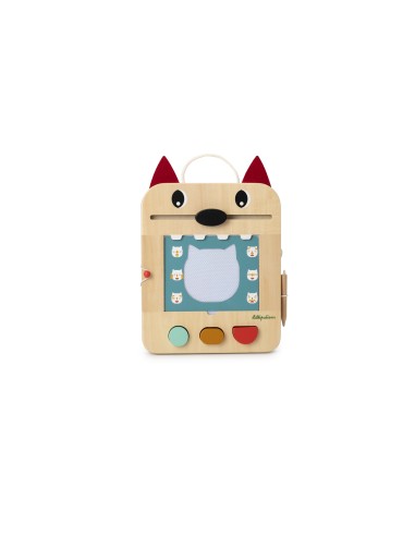 Pizarra mágica de madera del lobo Louis