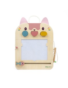 Pizarra mágica de madera de la gata Jeanne