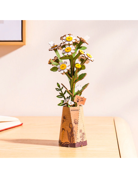 Camomila de madera para montar