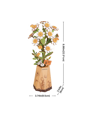 Camomila de madera para montar