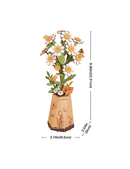 Camomila de madera para montar