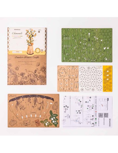 Camomila de madera para montar