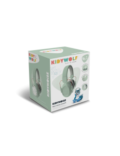 Auriculares anti ruido Kidynoise, color verde