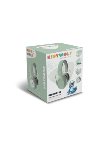 Auriculares anti ruido Kidynoise, color verde