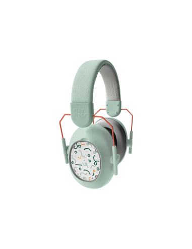 Auriculares anti ruido Kidynoise, color verde
