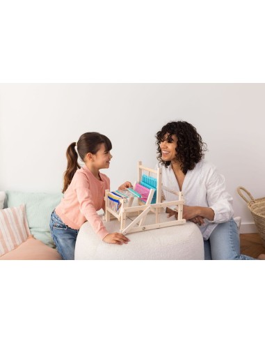 Telar de madera infantil