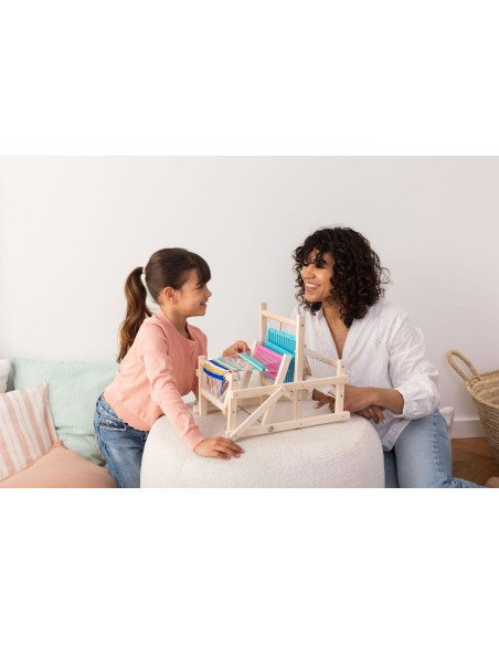 Telar de madera infantil