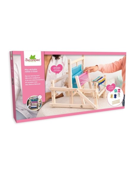 Telar de madera infantil