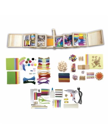 Caja de actividades con 1000 piezas para manualidades