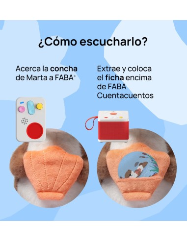 Peluche sonoro de cuentacuentos FABA - Mimos y abrazos con Marta