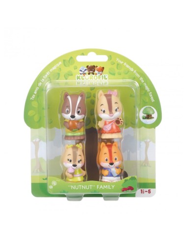 Set de 4 personajes de la familia Nutnut
