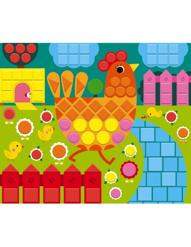 Set de mosaicos de animales