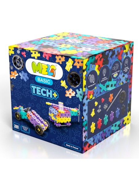 Bloques de construcción Meli Tech+, 260 piezas