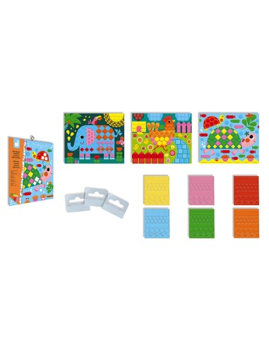 Set de mosaicos de animales