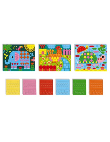 Set de mosaicos de animales