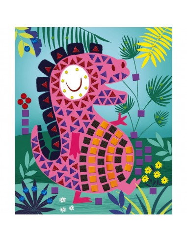 Set de mosaicos de dinosaurios