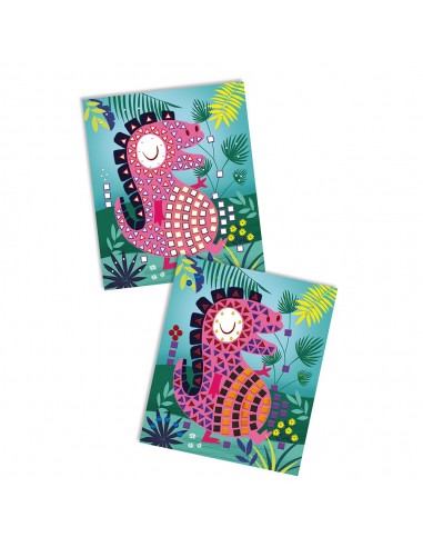 Set de mosaicos de dinosaurios