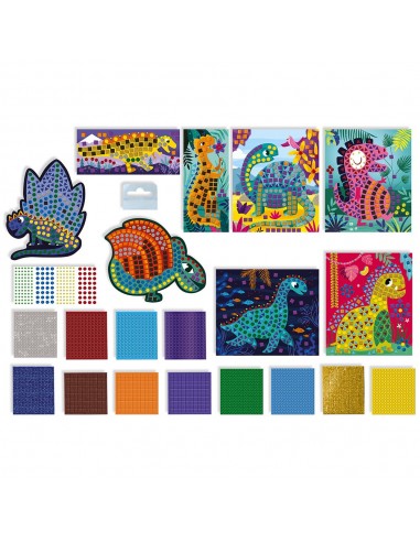 Set de mosaicos de dinosaurios