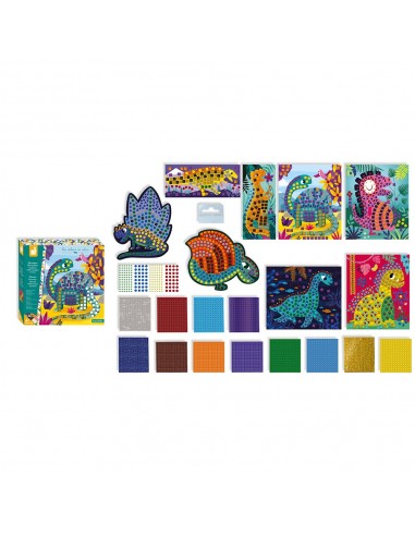 Set de mosaicos de dinosaurios