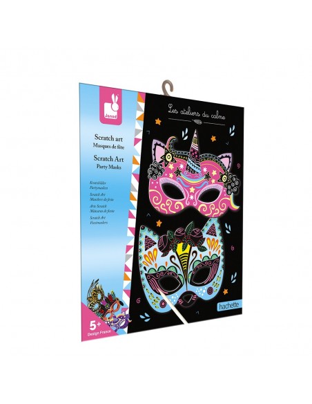 Set para crear máscaras de fiesta con scratch