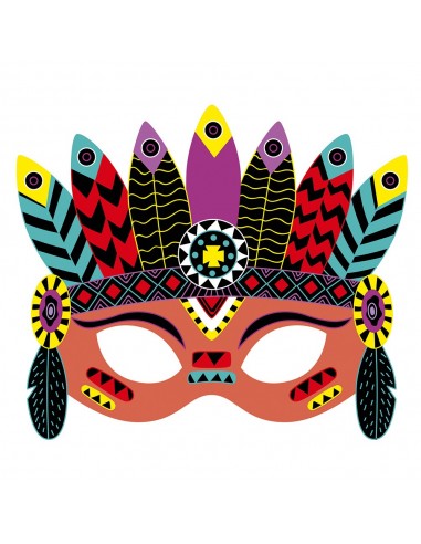 Set para crear máscaras de fiesta con scratch