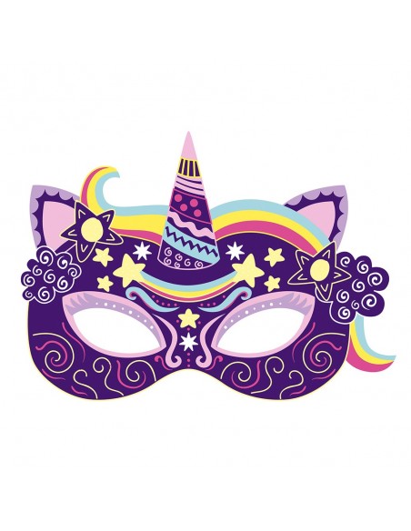 Set para crear máscaras de fiesta con scratch