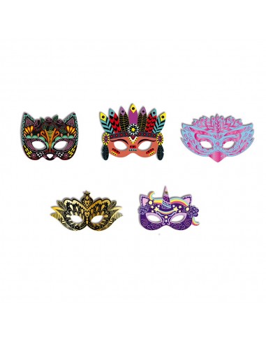 Set para crear máscaras de fiesta con scratch