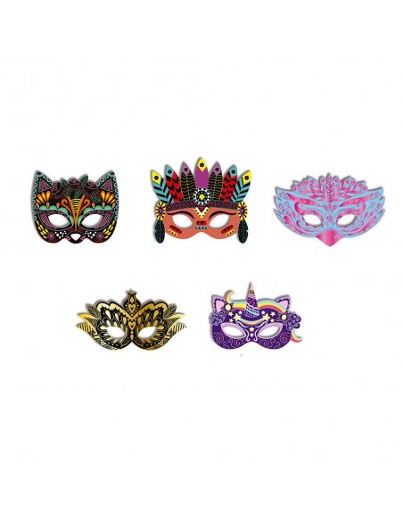 Set para crear máscaras de fiesta con scratch