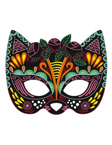 Set para crear máscaras de fiesta con scratch