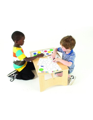 Mesa de madera plegable para panel luminoso