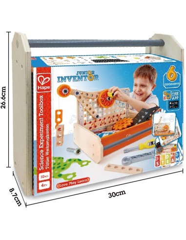 Maletín de herramientas para inventos científicos