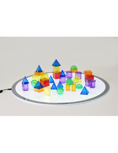 Bloques geométricos translúcidos