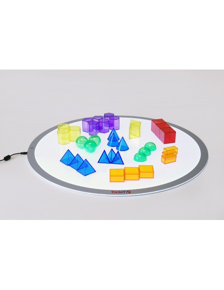 Bloques geométricos translúcidos