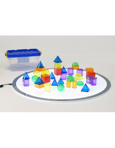 Bloques geométricos translúcidos