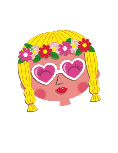 Juego magnético Magneti'book Caras locas de chicas